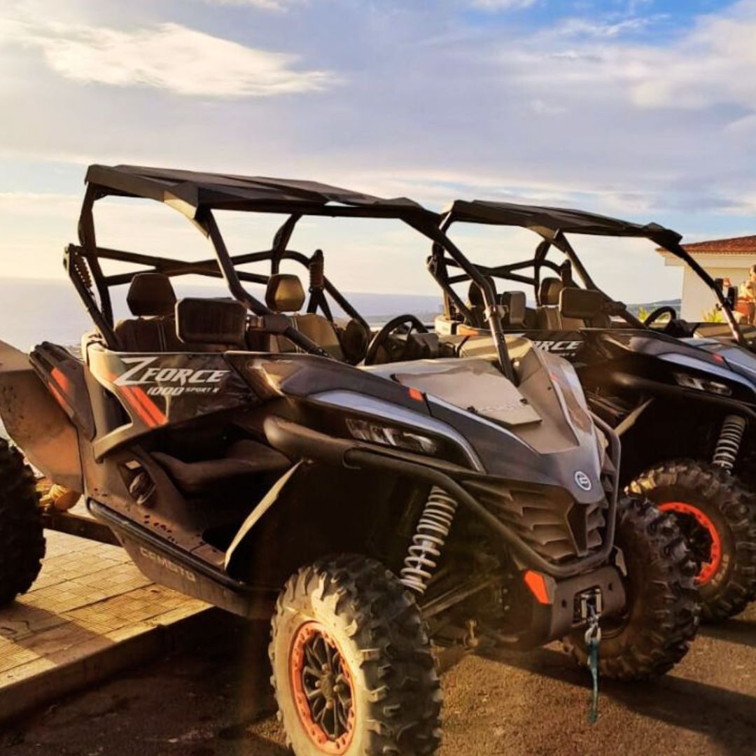 buggy o zachodzie słońca teneryfa