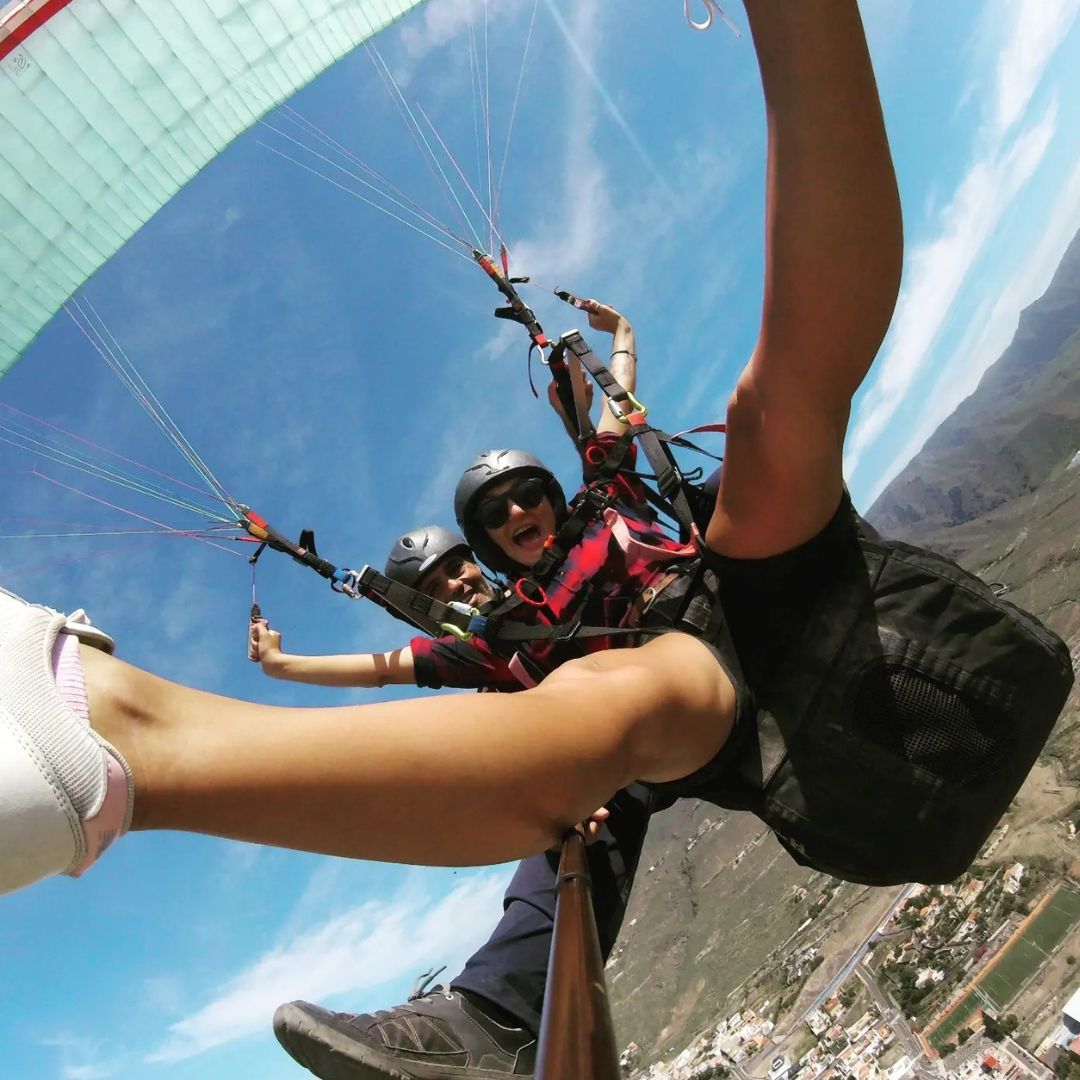 lot paralotnią w tandemie teneryfa