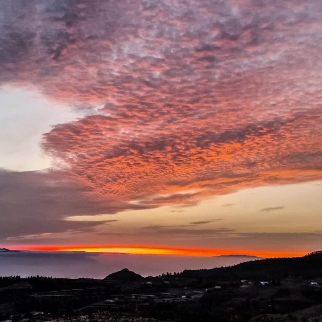 zachód słońca na teneryfie