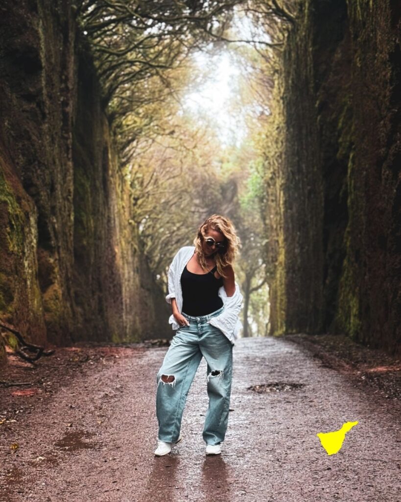 zielony tunel w górach anaga