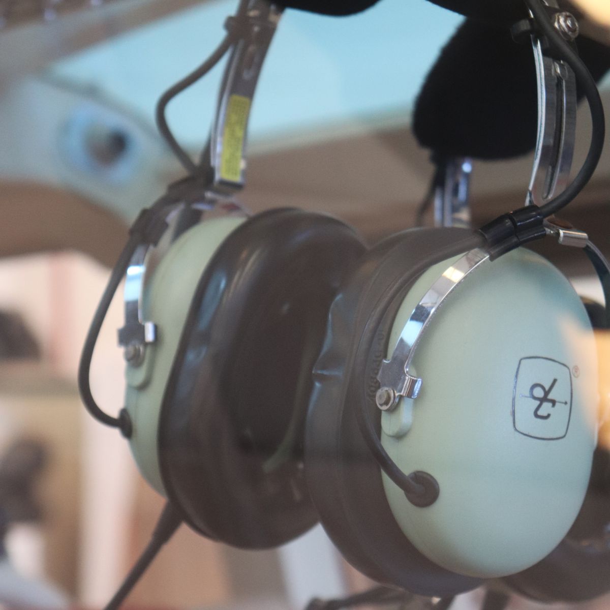 słuchawki w helikopterze na teneryfie