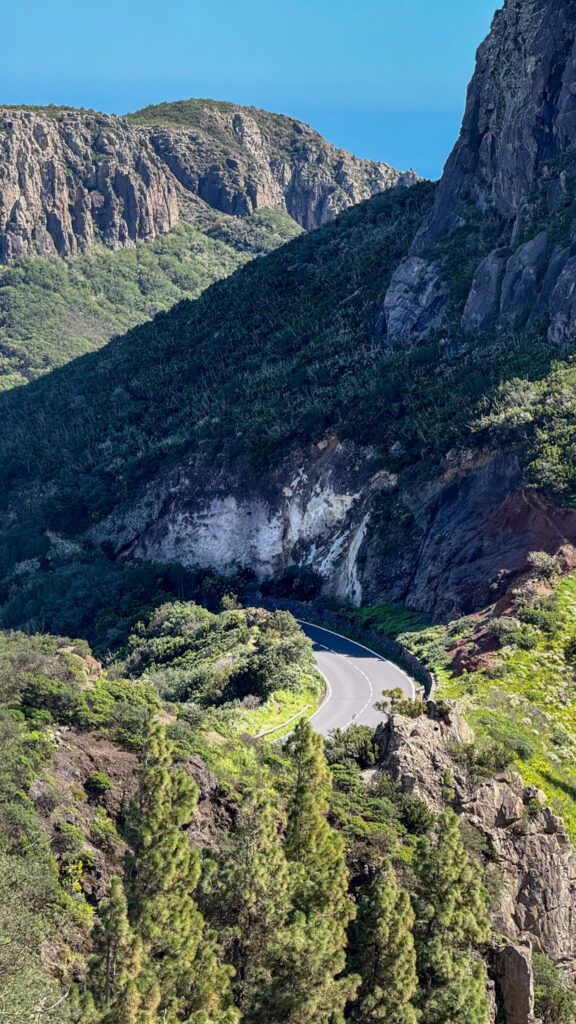 la gomera droga w górach