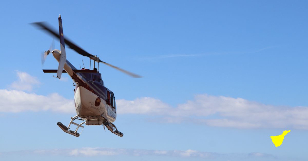 lot helikopterem na teneryfie