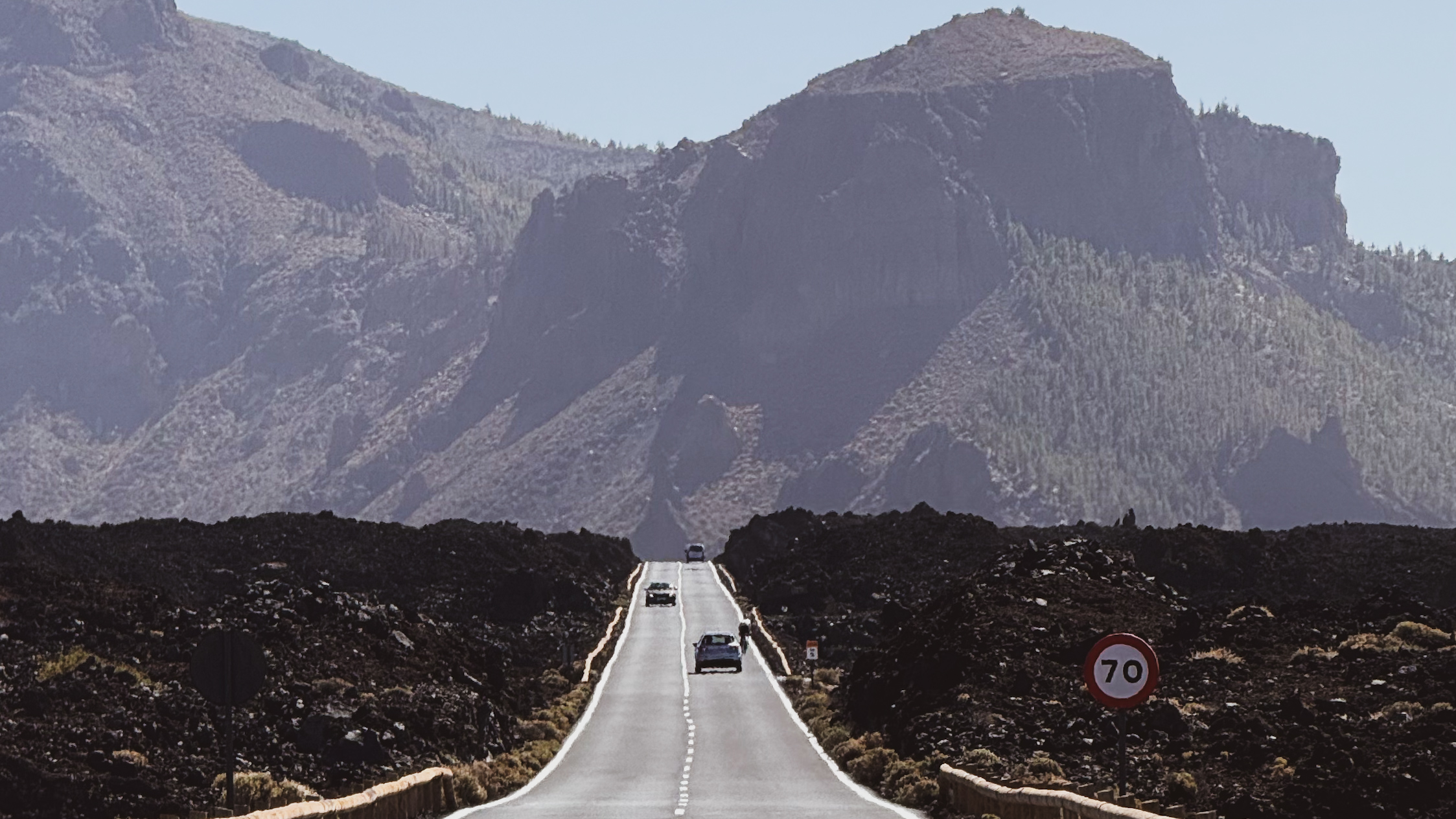 droga na wulkan el Teide