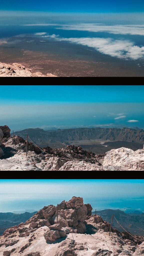 widoki z wulkanu el teide
